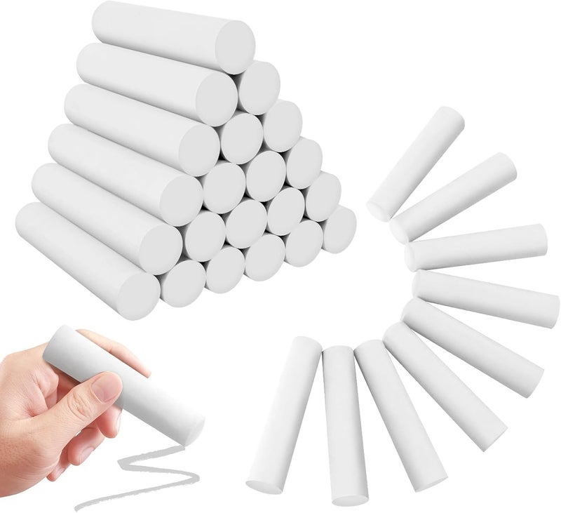 FELIZROCA 50 Pack White Sidewalk Chalks Washable Chalk for Kids Non-Toxic for Outdoor Art Play, Colored Chalk for Painting on Chalkboard, Blackboard and Playground(White) - Image 1